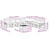 vidaXL Āra dīvānu komplekts ar spilvenu 8 pcs Dabīgs un gai&scaron;i pelēks