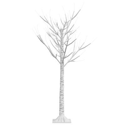vidaXL Ziemassvētku koks, 120 LED, silti balta gaisma, 1,2 m