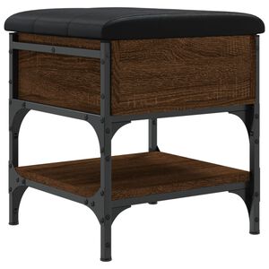 vidaXL apavu skapītis, brūns, 42x42x45 cm, inženierijas koks