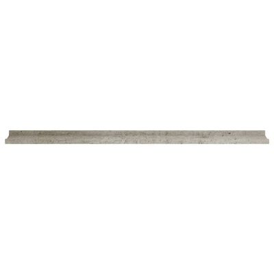 vidaXL sienas plaukti, 4 gab., betona pelēki, 115x9x3 cm