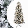 vidaXL Mākslīgā Saliekamā Ziemassvētku Egle 150 cm 150 LED Silti balts