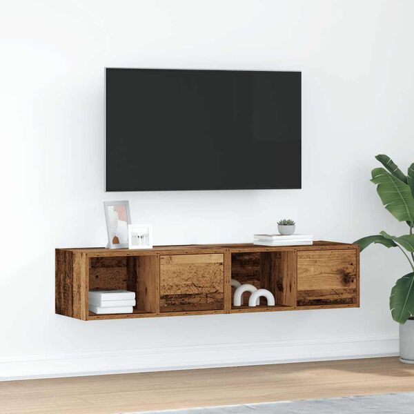 vidaXL TV skapī&scaron;i, 2 gab., veca koka, 60x31x25,5 cm, inženierijas koks