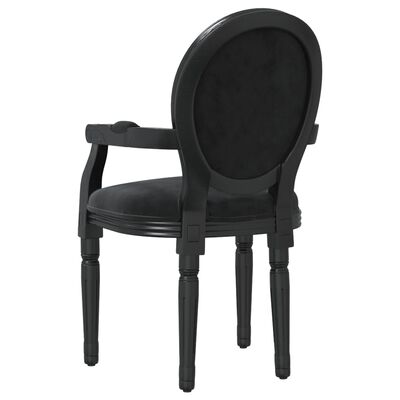 vidaXL virtuves krēsls, 54x56x96,5 cm, melns samts