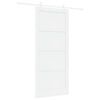vidaXL Slīdo&scaron;ās durvis 93 x 211 cm Inženierijas koks Balts