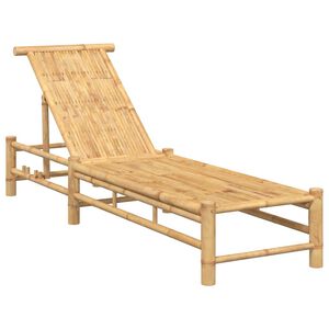 vidaXL sauļo&scaron;anās krēsls, 55x199x30 cm, bambuss