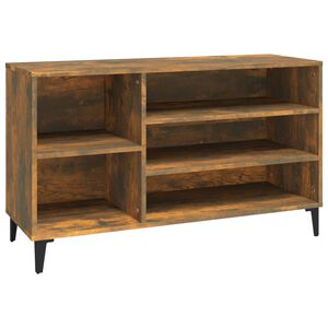 vidaXL apavu plaukts, ozolkoka krāsa, 102x36x60 cm, inženierijas koks