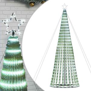 vidaXL LED Ziemassvētku eglīte 1028 LED Auksti Balts 403 cm