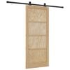 vidaXL Slīdo&scaron;ās durvis ORKDAL Dabiska 86 x 198,5 cm Priedes masīvkoks