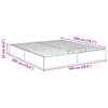 vidaXL Otomāna gultas rāmis Vecs koks 193 x 120 x 25 cm Skaidu plāksne