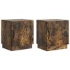 vidaXL Naktsgaldiņ&scaron; 2 pcs Kūpināts ozols 43 x 34,5 x 47 cm