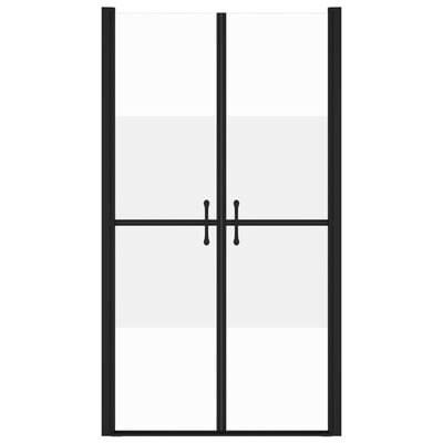 vidaXL dušas durvis, (78-81)x190 cm, ESG, pusmatētas