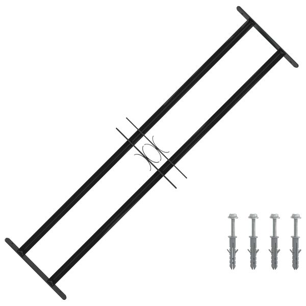 vidaXL Loga Restes Melna 115 x 30 cm
