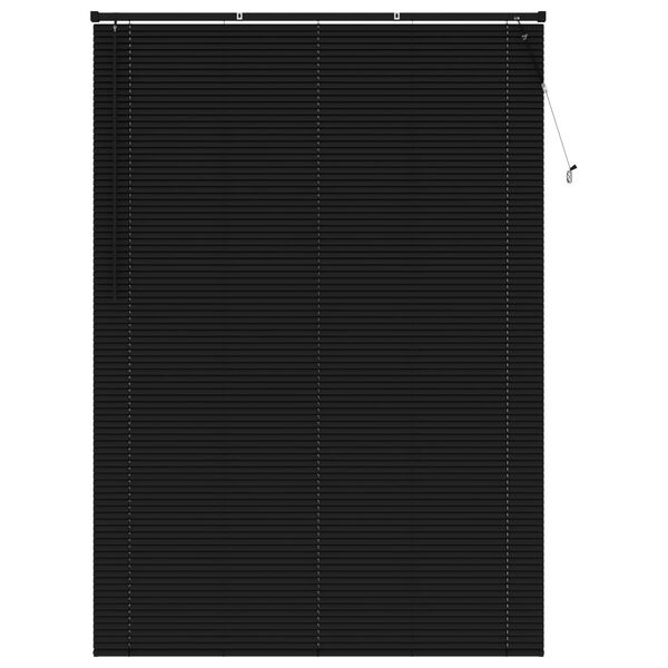 vidaXL Venēcijas žalūzija Regulējams Melns 213 x 160 cm PVC