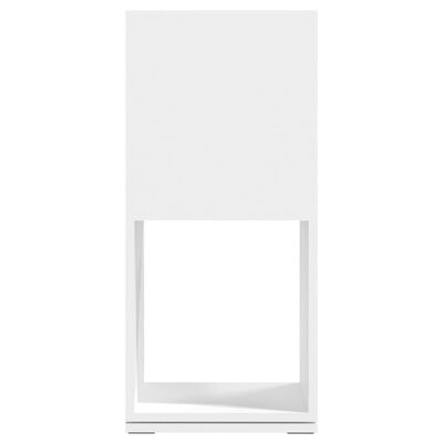vidaXL grozāms plaukts, balts, 34,5x34,5x75,5 cm, skaidu plāksne