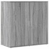 vidaXL kumode, pelēka ozolkoka krāsa, 79x38x80 cm, inženierijas koks