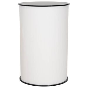 vidaXL Izstāžu galds Melns un balts &Oslash; 60 x 93 cm