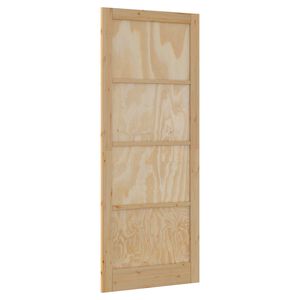 vidaXL Iek&scaron;telpu durvis 83 x 232 cm Saplāksnis Dabiska