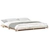 vidaXL Gultas rāmis Brūna 180 x 210 cm Ciets priedes koks