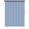 vidaXL Rullo žalūzija Zila un balta 200 x 250 cm Audums un alumīnijs