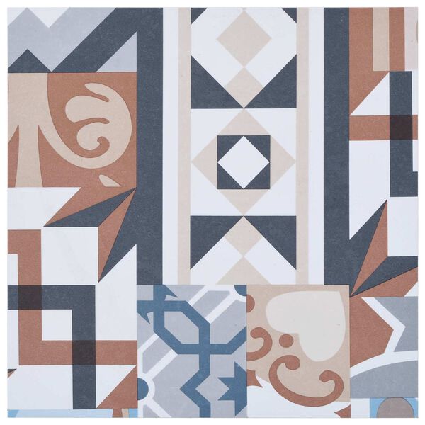 vidaXL Grīdas dēļi 55 pcs Daudzkrāsains 5,11 m&sup2; PVC