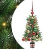 vidaXL Ziemassvētku eglīte su 150 LED ar statīvu Zaļa 65 cm PE