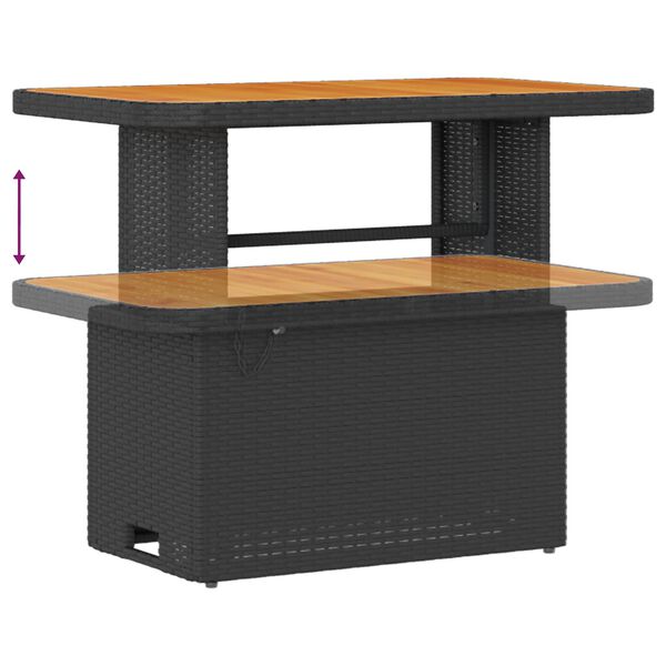 vidaXL Dārza dīvānu komplekts ar spilvenu 8 pcs Melna