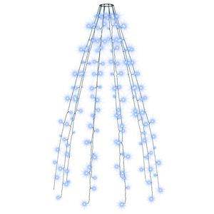 vidaXL Ziemassvētku lampiņas, 150 LED, 150 cm, zilas