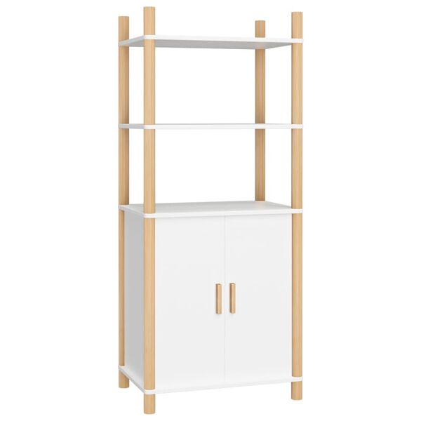 vidaXL augstais skapītis, balts, 60x40x141 cm, inženierijas koks