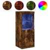 vidaXL kumode ar LED lampiņām, ozolkoka krāsa, 41x37x100 cm