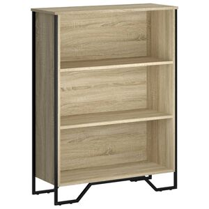 vidaXL grāmatplaukts, ozola krāsa, 80x31x106 cm, inženierijas koks