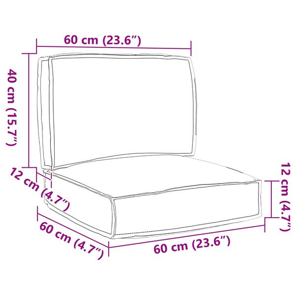 vidaXL Kastī&scaron;u spilvenu komplekts 2 pcs Vīna sarkans Oksforda audums
