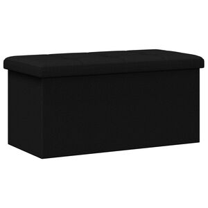 vidaXL Saliekamais uzglabā&scaron;anas sols Melns 180 kg 80 L 77 x 38 x 38 cm