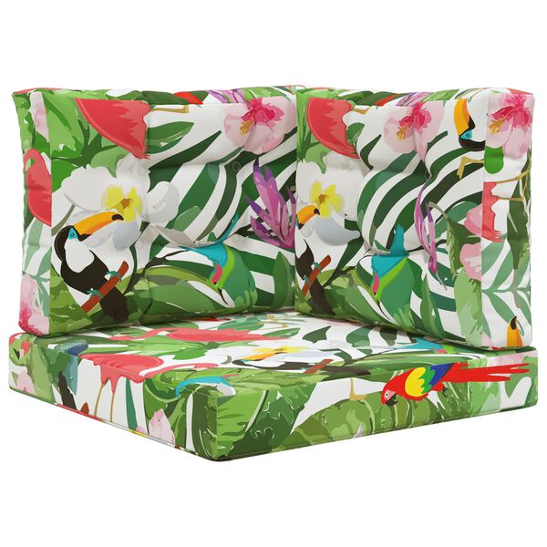 vidaXL Āra dīvāna spilvens 3 pcs krāsains Poliesters