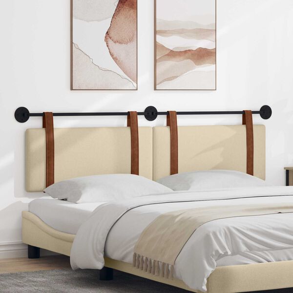 vidaXL Karājo&scaron;s galvgalis Krēmkrāsa 170 x 55 x 5 cm Antīks PU