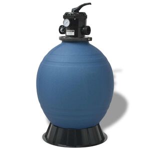 vidaXL Baseina smil&scaron;u filtrs Zila &Oslash; 55.9 x 96.5 cm PE