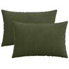 vidaXL Spilvenu pārvalks 2 pcs HEERLEN Zaļa 30 x 50 cm kordurojs