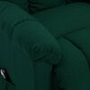 vidaXL atpūtas krēsls, paceļams, tum&scaron;i zaļ&scaron; audums