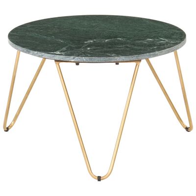 vidaXL kafijas galdiņš, 65x65x42 cm, akmens, zaļa marmora tekstūra