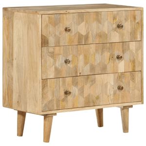 vidaXL atvilktņu skapis 70x35x70 cm Masīvkoka Mango