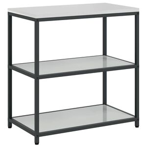 vidaXL Virtuves plauktu komplekts HATTEM Sudraba 90 x 50 x 92 cm