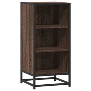 vidaXL kumode ozolkoka krāsa 35,5x35x76 cm inženierijas koks metāls