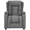 vidaXL masāžas krēsls, paceļams, gai&scaron;i pelēks audums