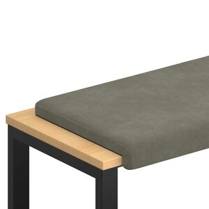 vidaXL Solspilvens kordurojs Gai&scaron;i pelēka Dziļums 35 cm