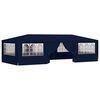 vidaXL dārza nojume ar sānu sienām, profesionāla, 4x9 m, zila, 90 g/m&sup2;