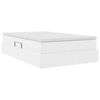 vidaXL Gulta ar uzglabā&scaron;anas vietu un matraci Balts 120 x 190 cm