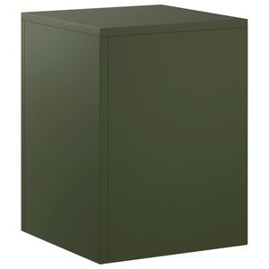 vidaXL Augu statīvs Olīvu zaļ&scaron; 30 x 30 x 40 cm Novecināts tērauds