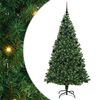vidaXL Mākslīgā Ziemassvētku eglīte su 300 LED ar statīvu Zaļa 210 cm