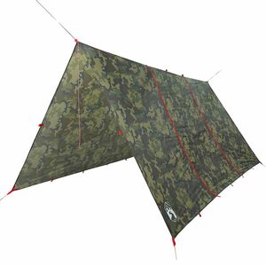 vidaXL kempinga tents, kamuflāža, 451x420 cm, ūdensizturīga