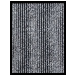 vidaXL durvju paklājs, svītrains, pelēks, 40x60 cm