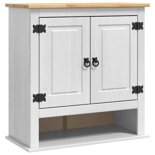 vidaXL Piekarams skapītis ar durvīm Corona Balts 70 x 33 x 71,5 cm